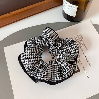 Ribbon Pattern Plaid Scrunchie SpreePicky