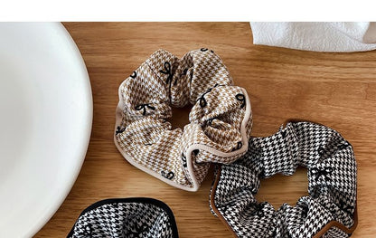 Ribbon Pattern Plaid Scrunchie SpreePicky