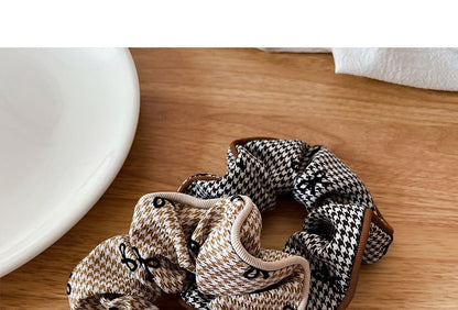 Ribbon Pattern Plaid Scrunchie SpreePicky