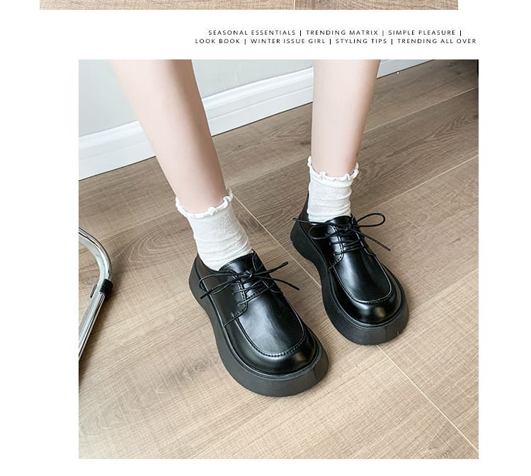 Platform Lace Up Shoes SpreePicky