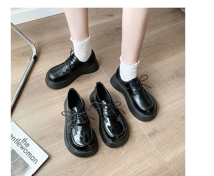 Platform Lace Up Shoes SpreePicky