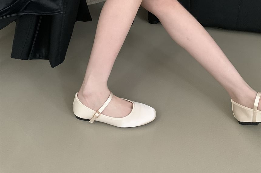 Plain Mary Jane Ballet Flats SpreePicky