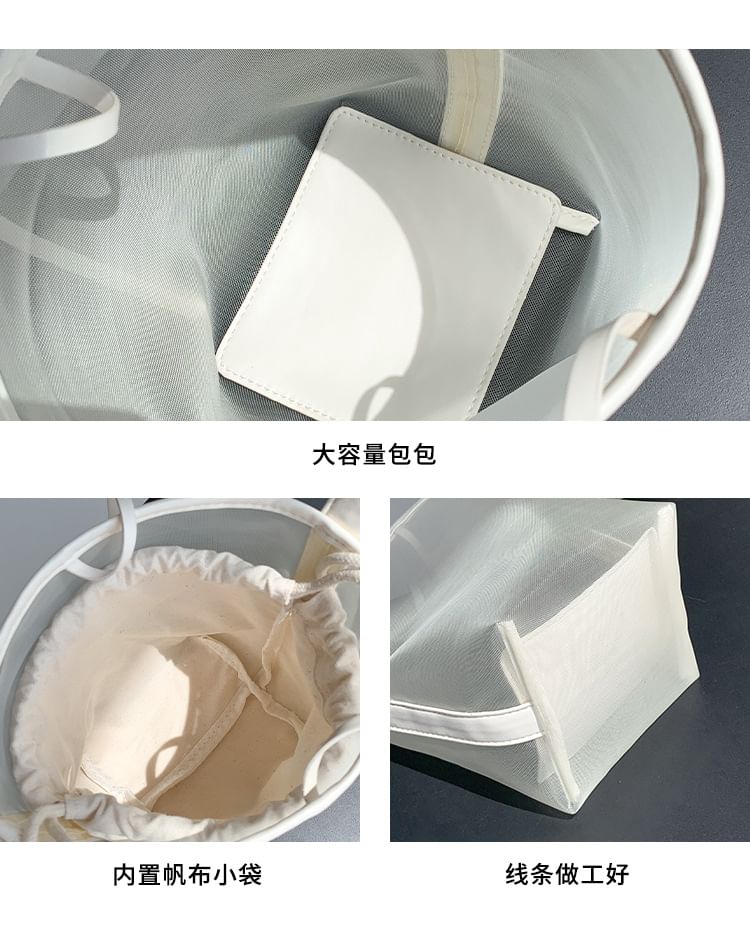 + Bucket Pouch Set: Mesh Bag FashionChic