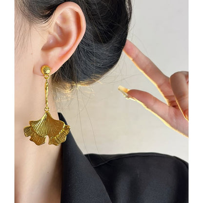 Gingko Drop Earring SpreePicky