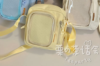 Plain Transparent Panel Crossbody Bag SpreePicky