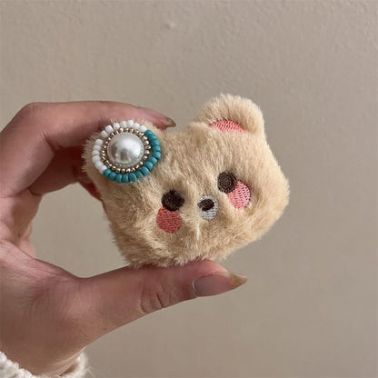 Furry Bear Necklace / Brooch SpreePicky