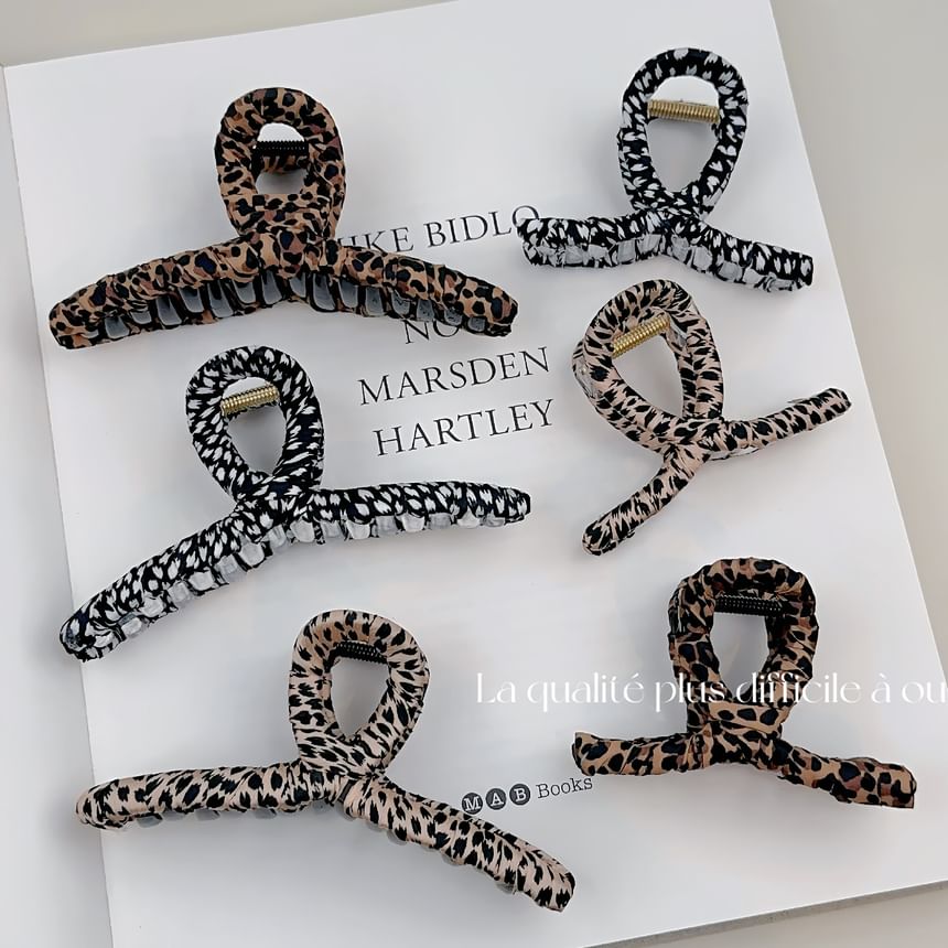 Leopard Print Hair Claw SpreePicky