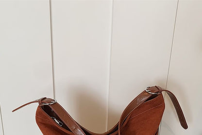 Bow Faux Leather Plain Crossbody Bag SpreePicky