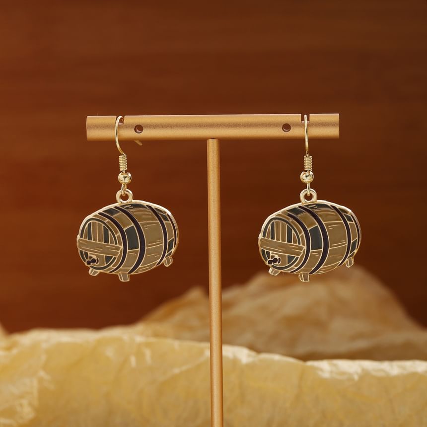 Beer Alloy Drop Earring SpreePicky