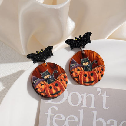 Halloween Acrylic Drop Earring SpreePicky