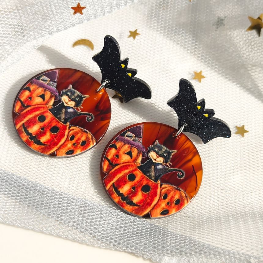 Halloween Acrylic Drop Earring SpreePicky