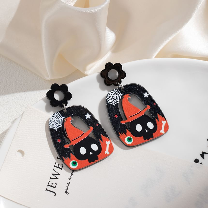 Halloween Acrylic Drop Earring SpreePicky