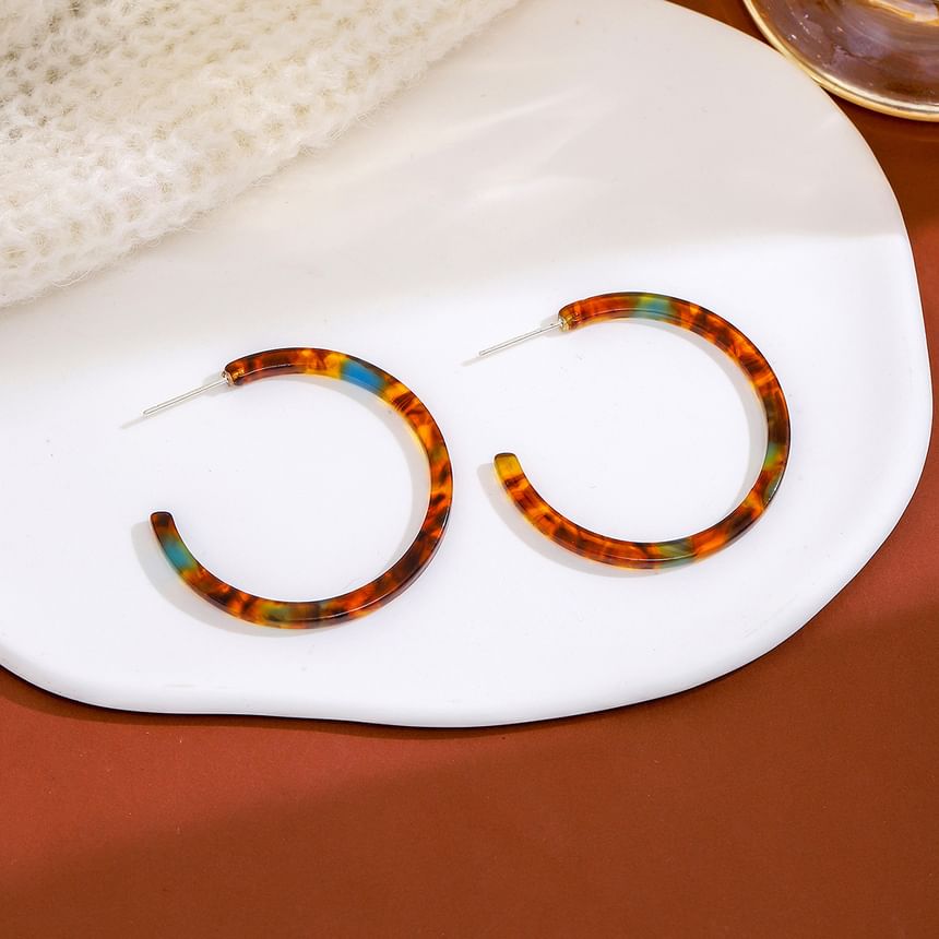 Acetate Open Hoop Earring SpreePicky