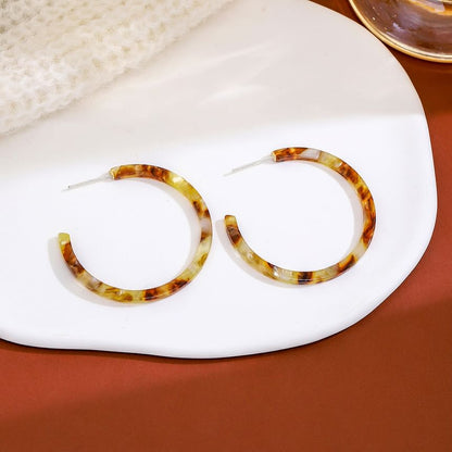 Acetate Open Hoop Earring SpreePicky