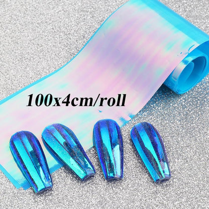 Holographic Film Nail Art Decoration SpreePicky