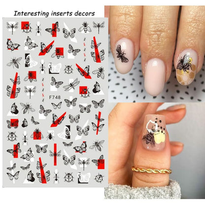 Bug Lettering Nail Art Stickers (Various Designs) SpreePicky