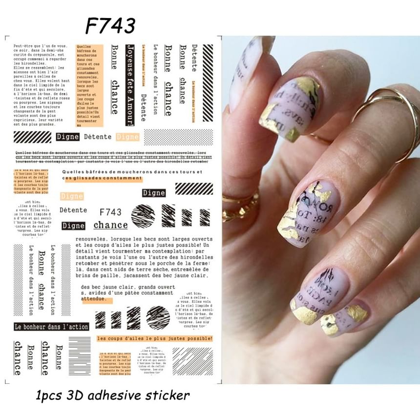 Bug Lettering Nail Art Stickers (Various Designs) SpreePicky