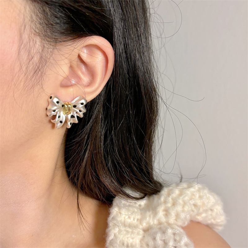 Stud Earring Bow FashionChic