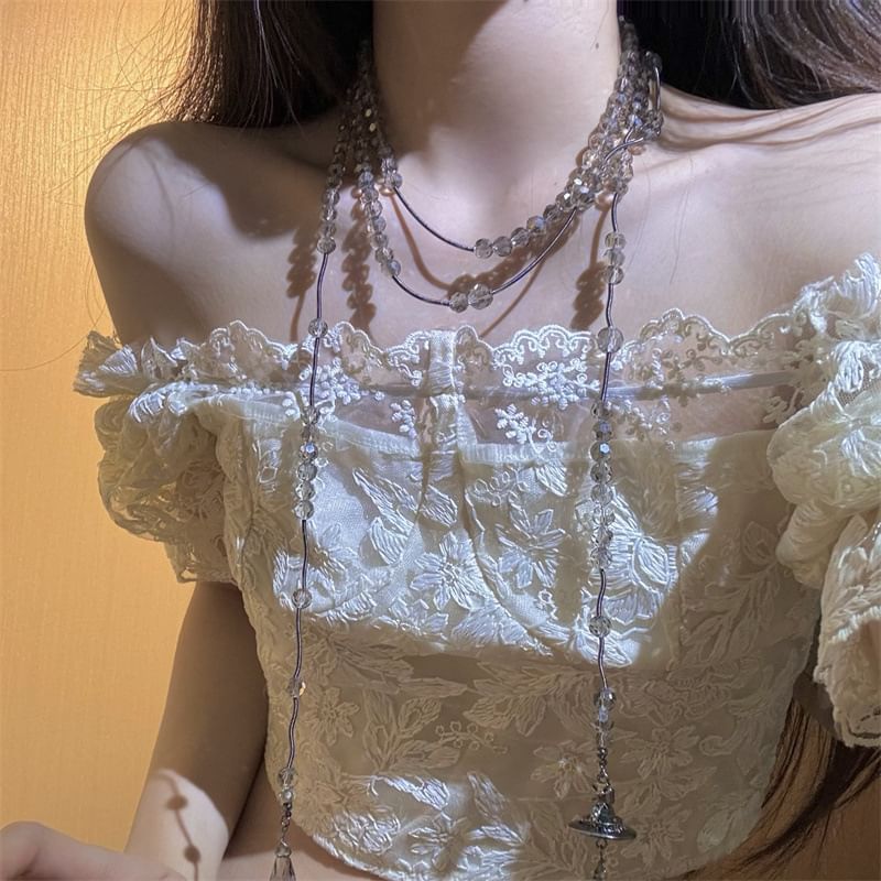 Necklace Beaded Layered FashionChic