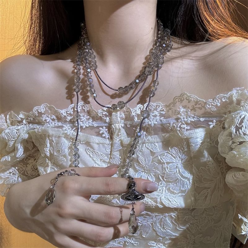 Necklace Beaded Layered FashionChic