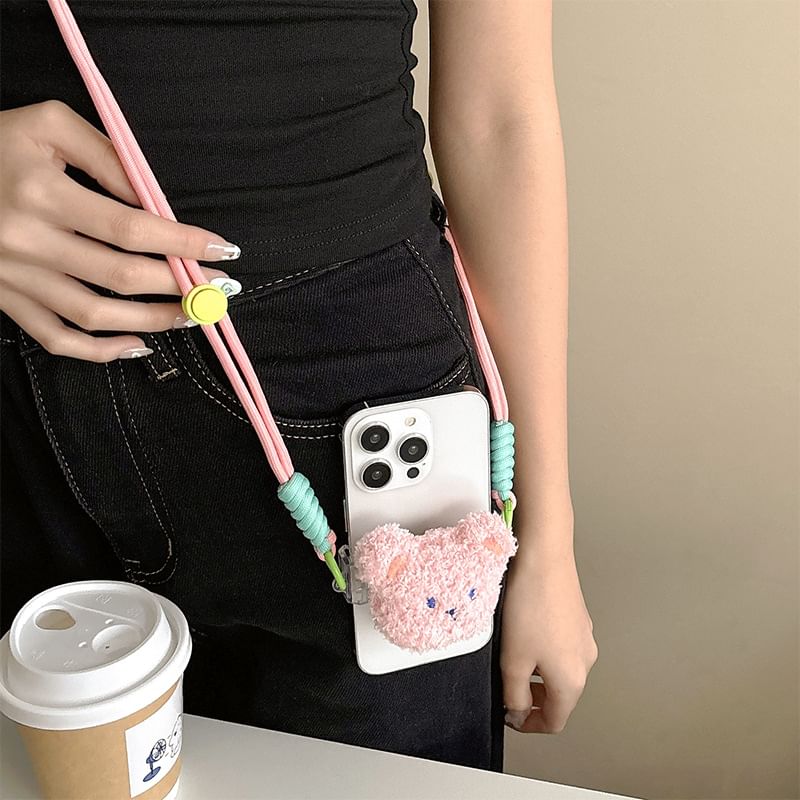 Cartoon  Plush Clip On Phone Lanyard SpreePicky