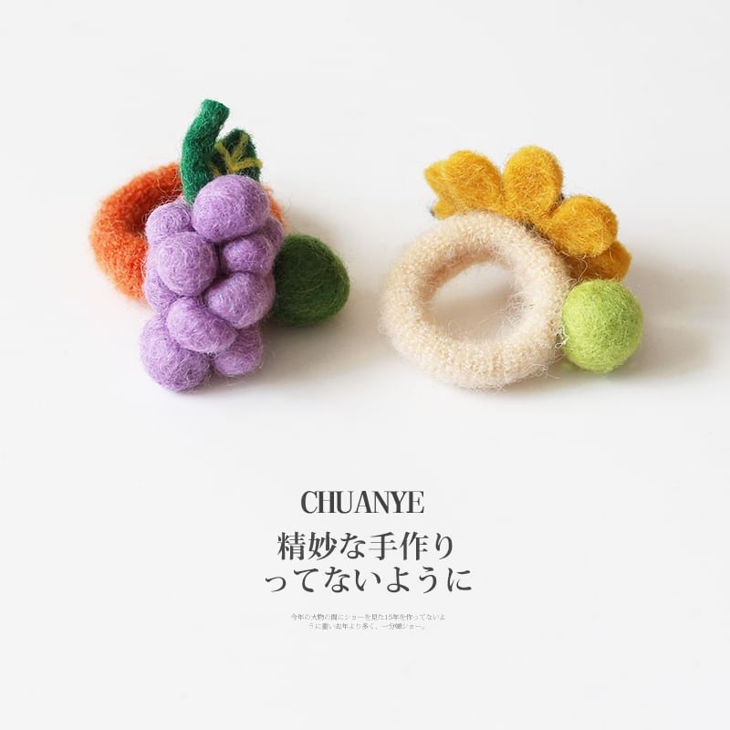 Fruit / Vegetable / Floral Felt Hair Tie SpreePicky