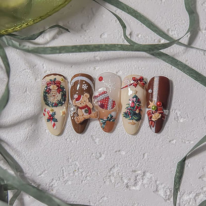 Cartoon Christmas Nail Art Stickers SpreePicky