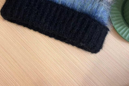 Cat Ear Color Block Beanie SpreePicky