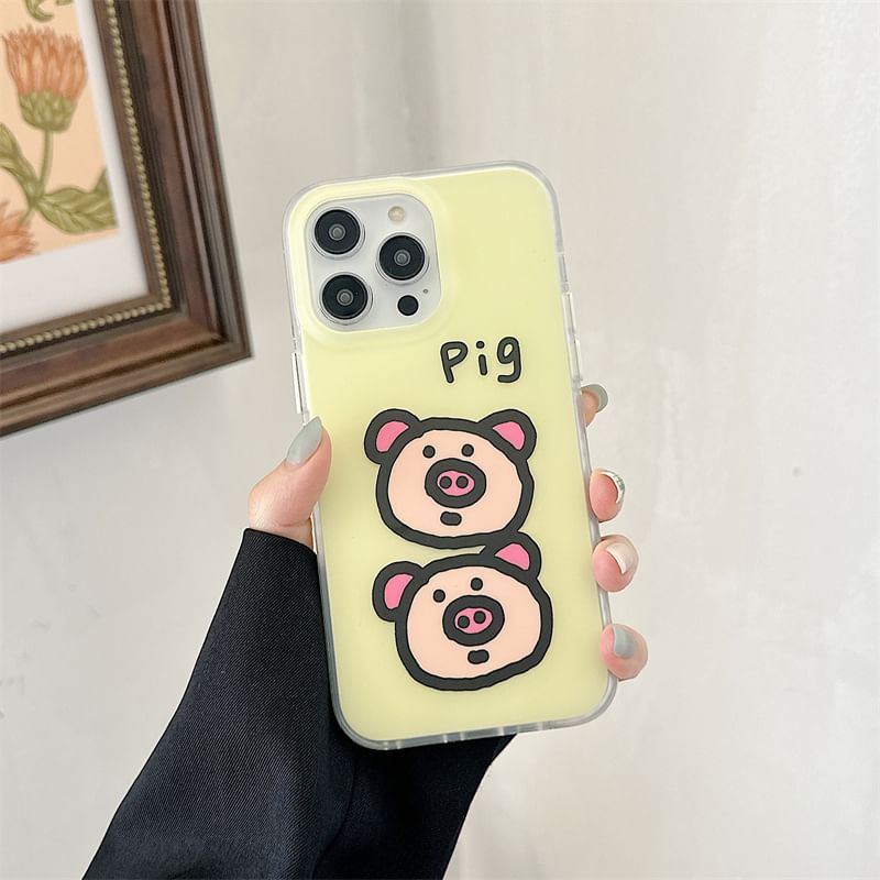 Pig Phone Case - iPhone 16 Pro Max / 16 Pro / 16 Plus / 16 / 15 Pro Max / 15 Pro / 15 Plus / 15 / 14 Pro Max / 14 Pro / 14 Plus / 14 / 13 Pro Max / 13 Pro / 13 / 13 Mini SpreePicky