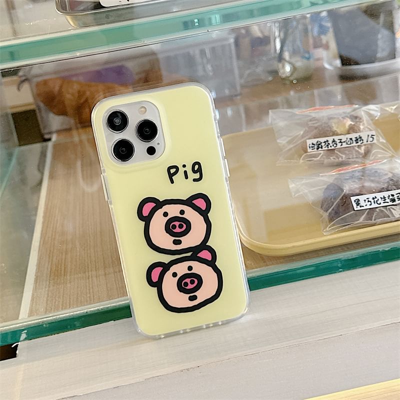 Pig Phone Case - iPhone 16 Pro Max / 16 Pro / 16 Plus / 16 / 15 Pro Max / 15 Pro / 15 Plus / 15 / 14 Pro Max / 14 Pro / 14 Plus / 14 / 13 Pro Max / 13 Pro / 13 / 13 Mini SpreePicky