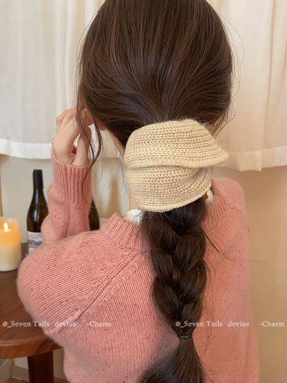 Plain Knit Scrunchie SpreePicky