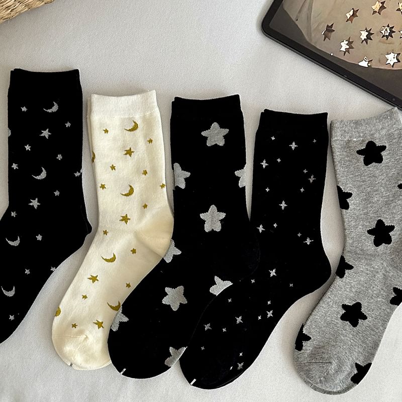 Star Print Socks SpreePicky