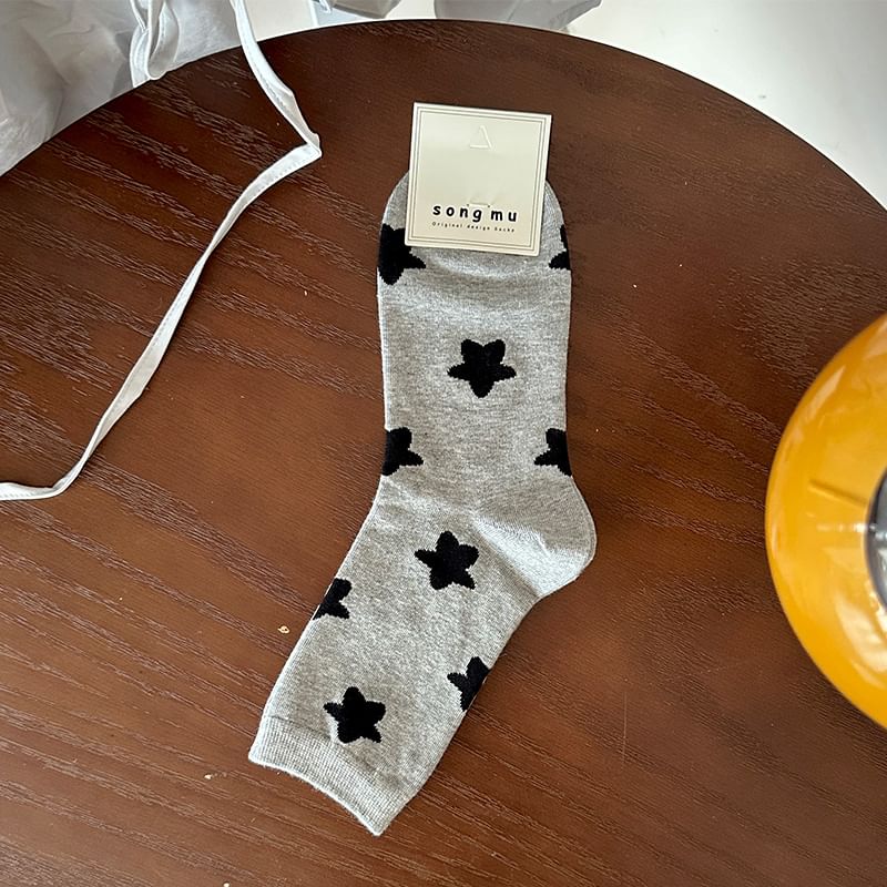 Star Print Socks SpreePicky