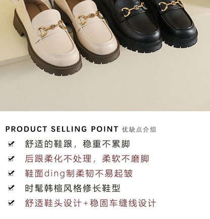 Platform Plain Horsebit Loafers SpreePicky