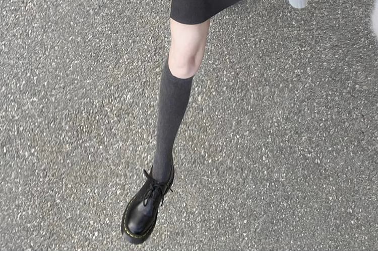 Plain Knee High Socks / Set SpreePicky