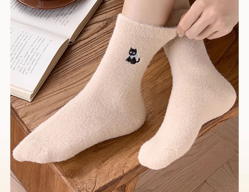 Cartoon Embroidered Crew Socks / Set SpreePicky