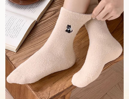 Cartoon Embroidered Crew Socks / Set SpreePicky