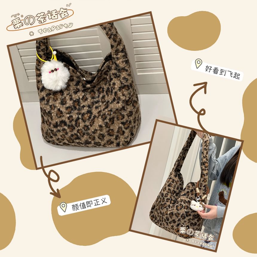 Fluffy Leopard Tote Bag SpreePicky