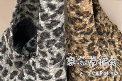 Fluffy Leopard Tote Bag SpreePicky