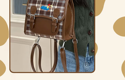 Plaid Flap Crossbody Bag SpreePicky