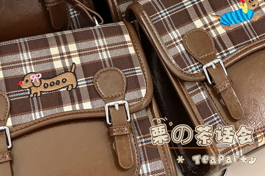 Plaid Flap Crossbody Bag SpreePicky