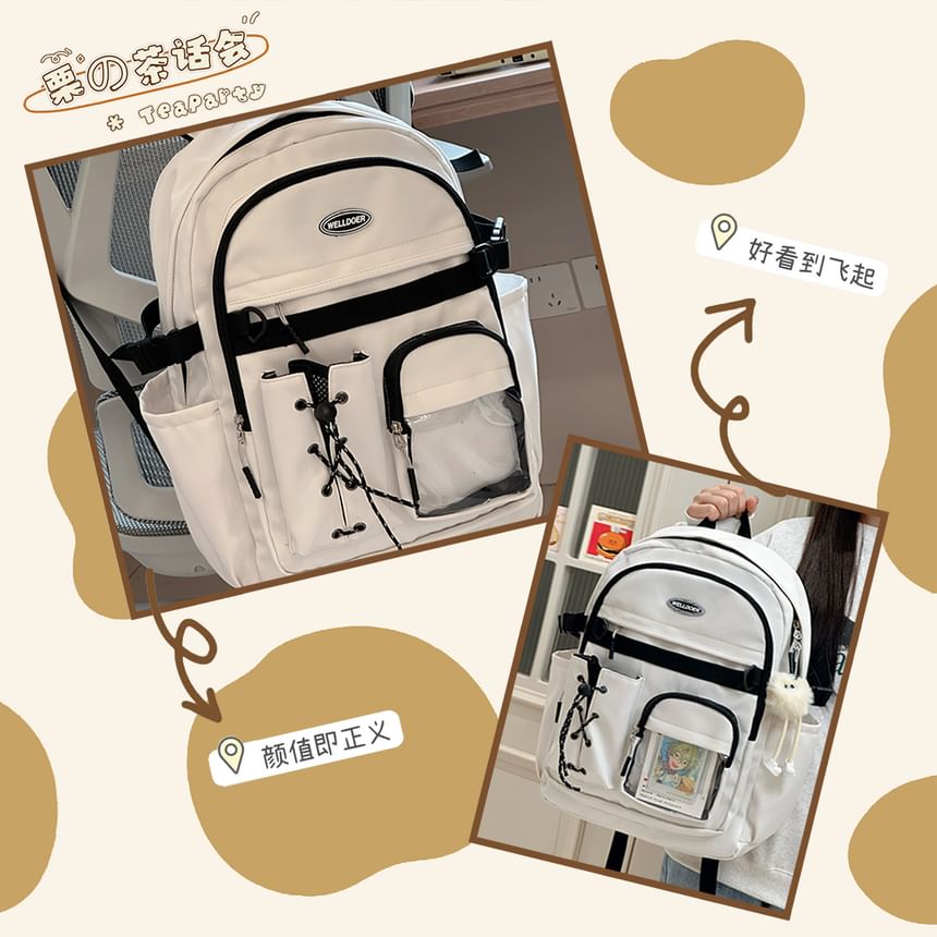 Two Tone Zip Backpack SpreePicky