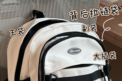 Two Tone Zip Backpack SpreePicky