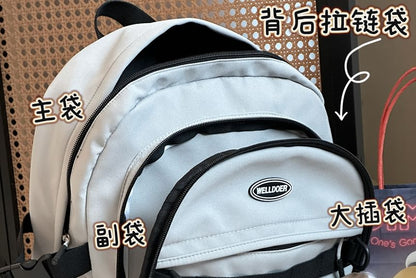 Two Tone Zip Backpack SpreePicky