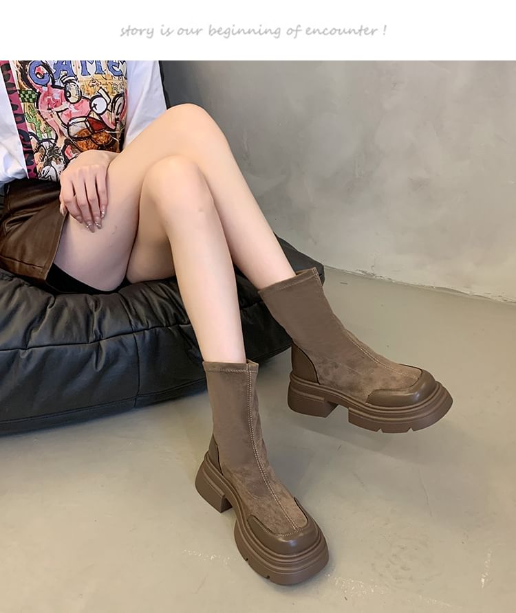 Platform Flat Boots SpreePicky