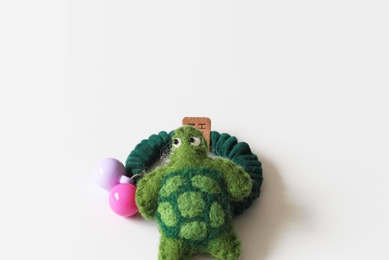 Turtle Felt Hair Tie SpreePicky