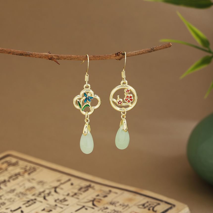 Faux Gemstone Dangle Earring SpreePicky