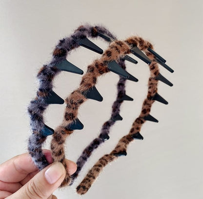 Leopard Print Chenille Headband SpreePicky