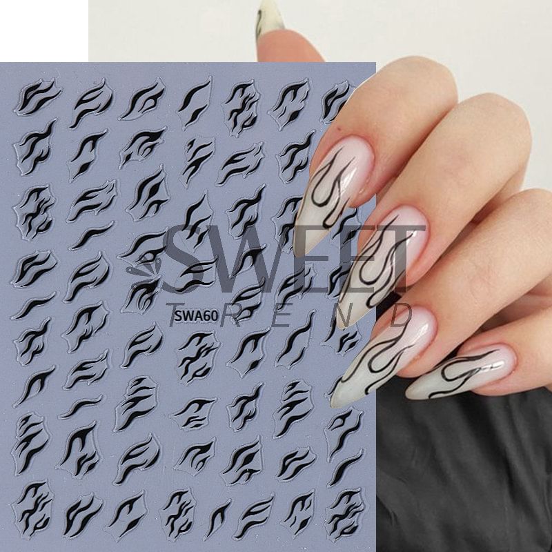 Flame Nail Art Stickers SpreePicky