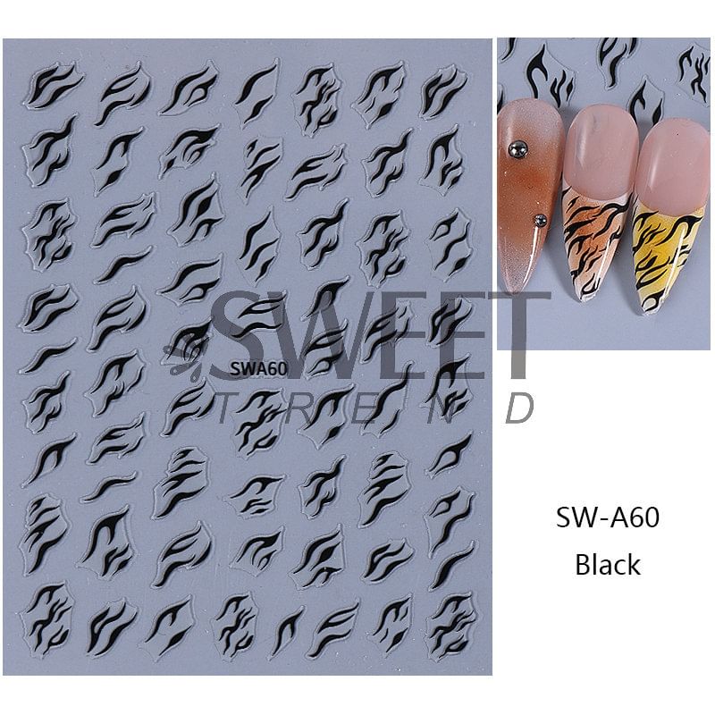 Flame Nail Art Stickers SpreePicky